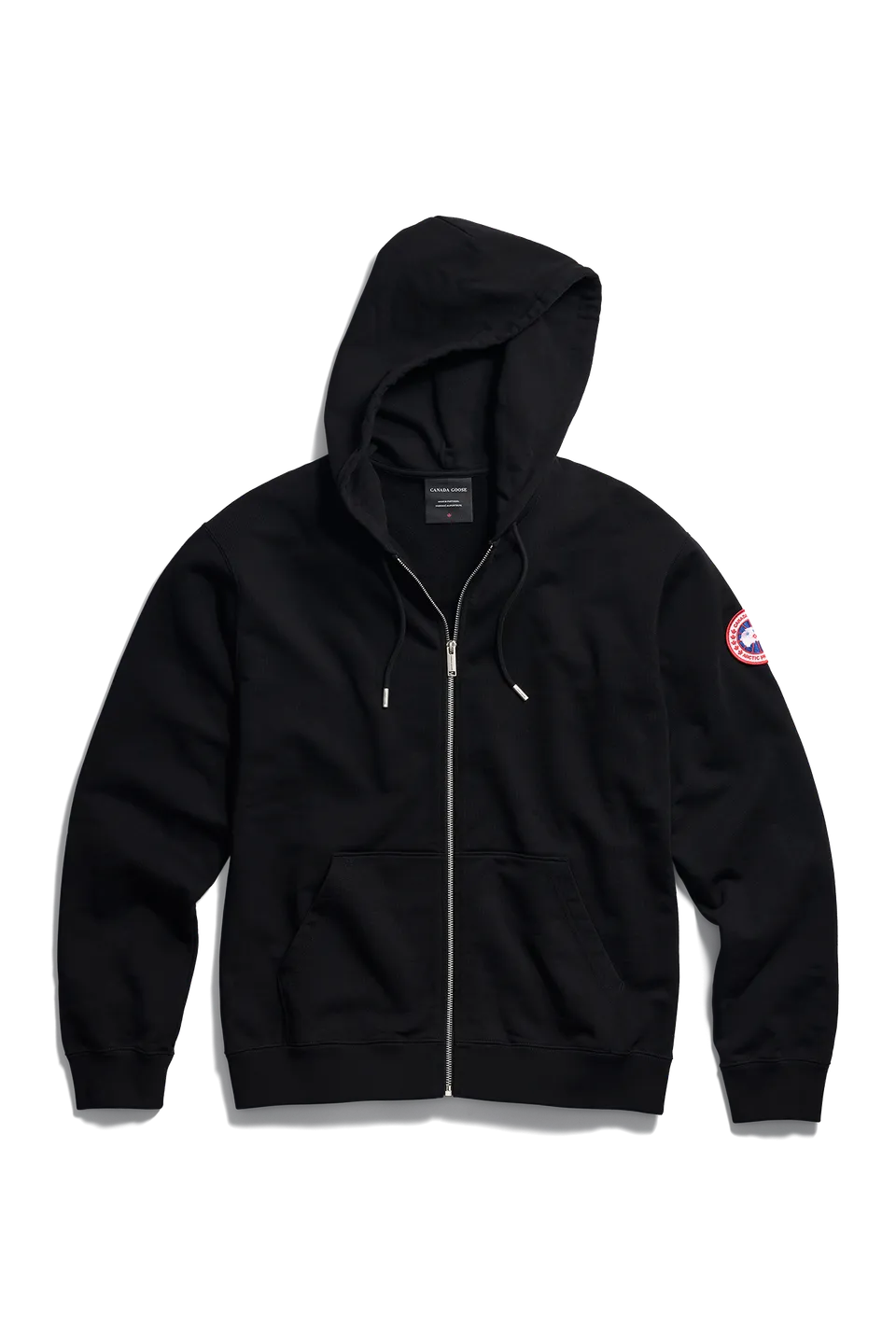 canada-goose-loon-hoodie-zip-sweat-homme-noir-capuche image 1