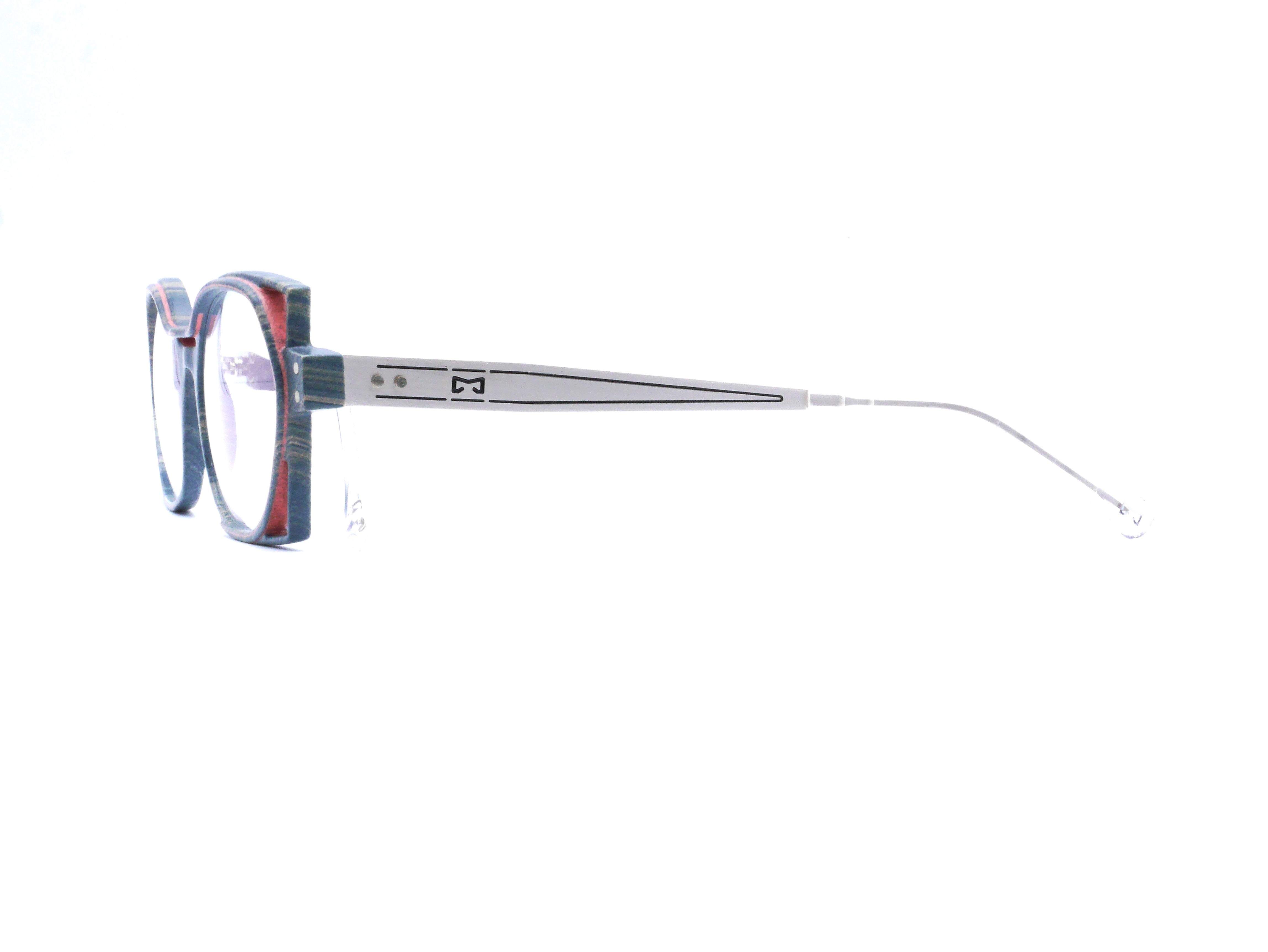 monarc-optic-nitrogen-corne-monture-lunettes-gris-rose-12g image 5