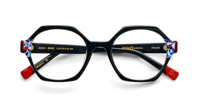 etnia-barcelona-juno-lunettes-de-vue-bk-rd-calibre-50 image 1