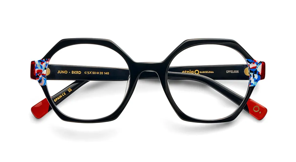 etnia-barcelona-juno-lunettes-de-vue-bk-rd-calibre-50 image 1