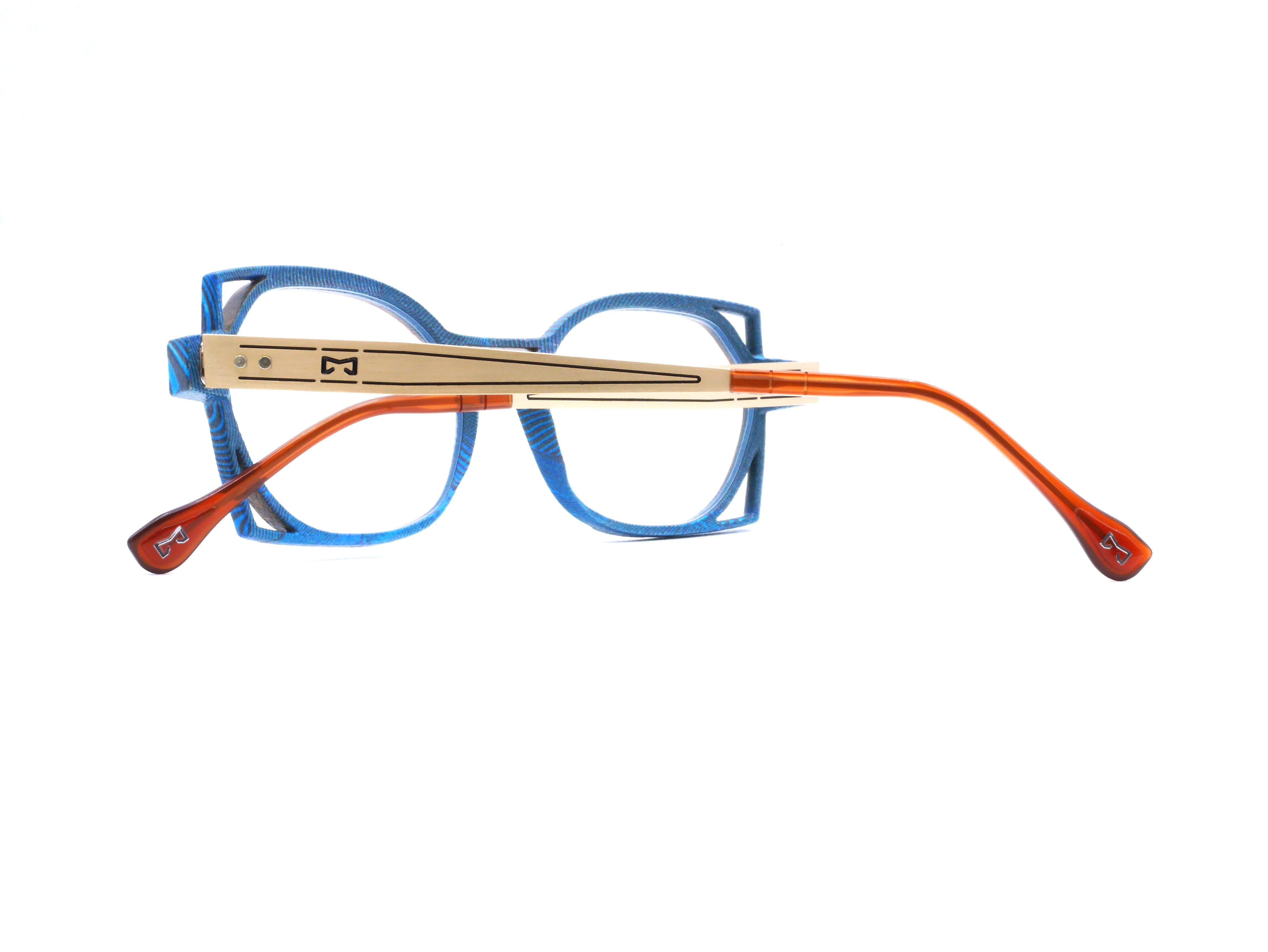 monarc-optic-nitrogen-plumes-monture-lunettes-bleu-marron-12g image 7