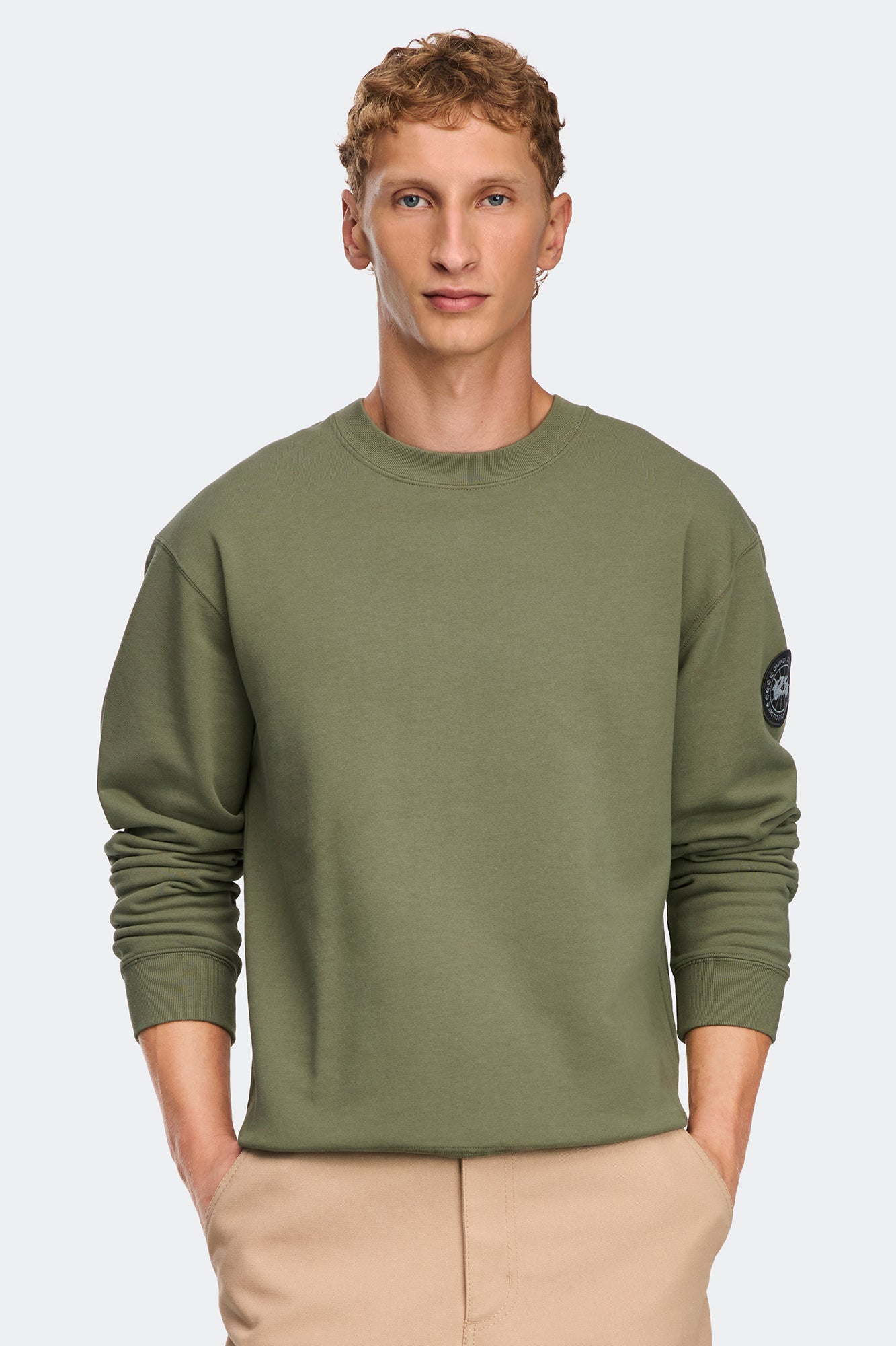 canada-goose-loon-sweatshirt-sweat-homme-vert-vir-o-molleton image 1