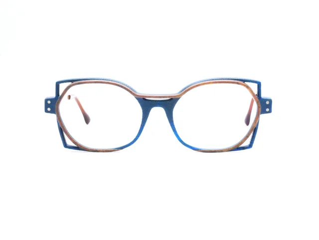 monarc-optic-nitrogen-plumes-monture-lunettes-bleu-marron-12g image 1