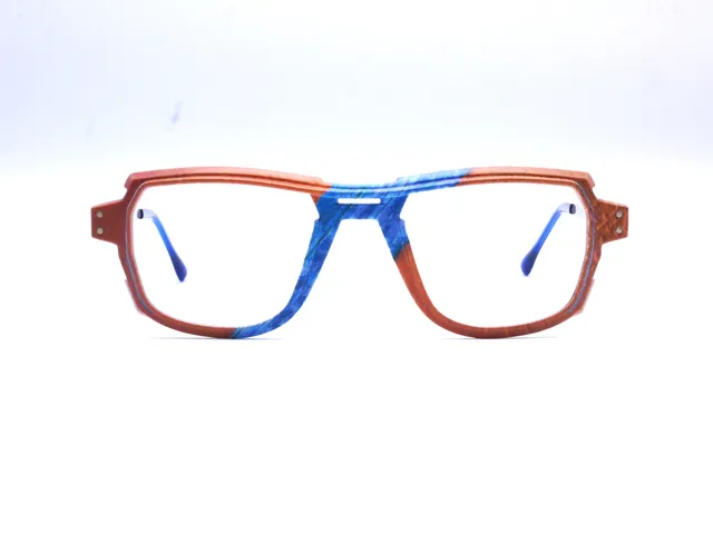 monarc-optic-h-lium-wave-monture-lunettes-marron-bleu-15g image 1
