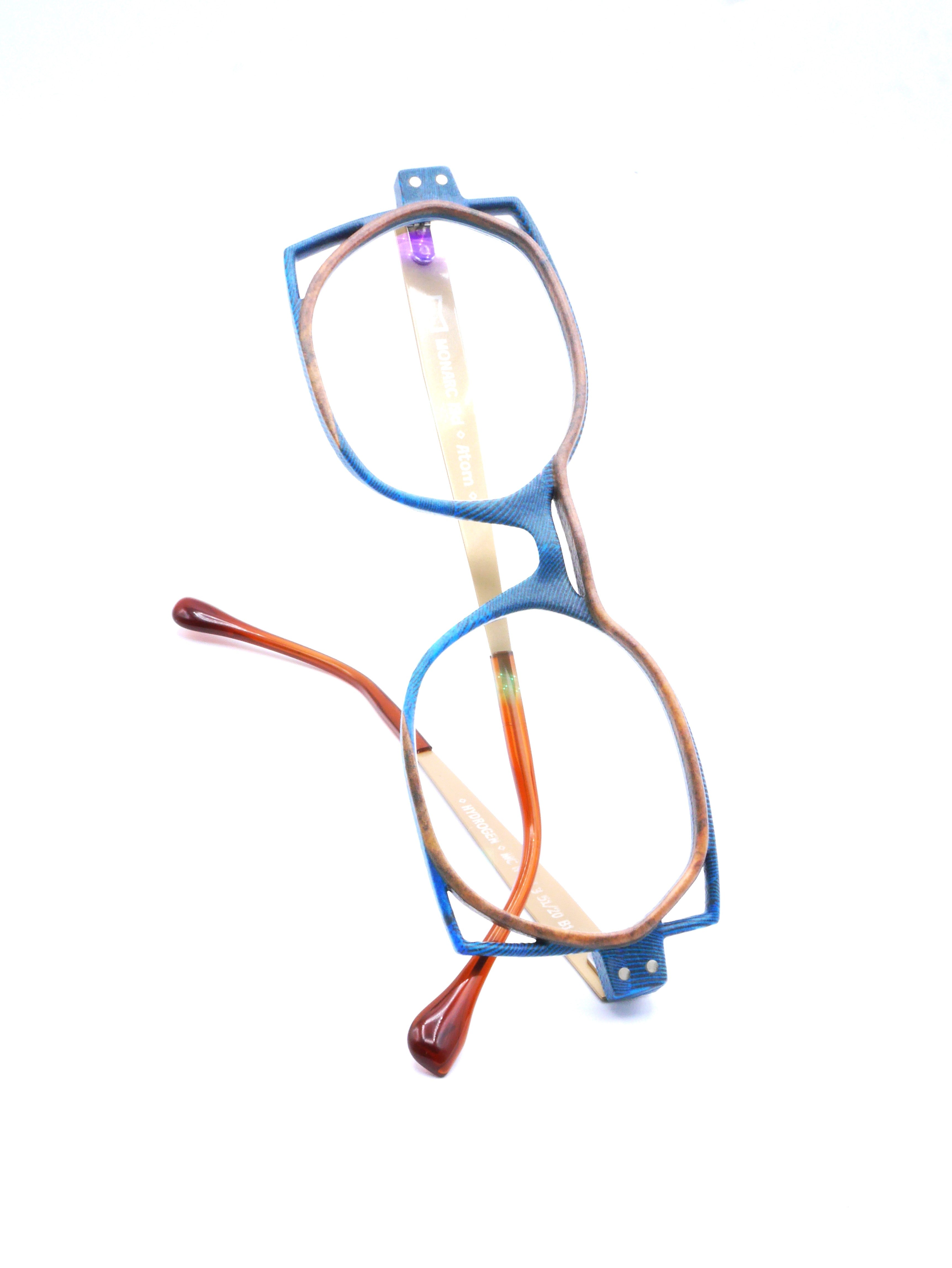monarc-optic-nitrogen-plumes-monture-lunettes-bleu-marron-12g image 8
