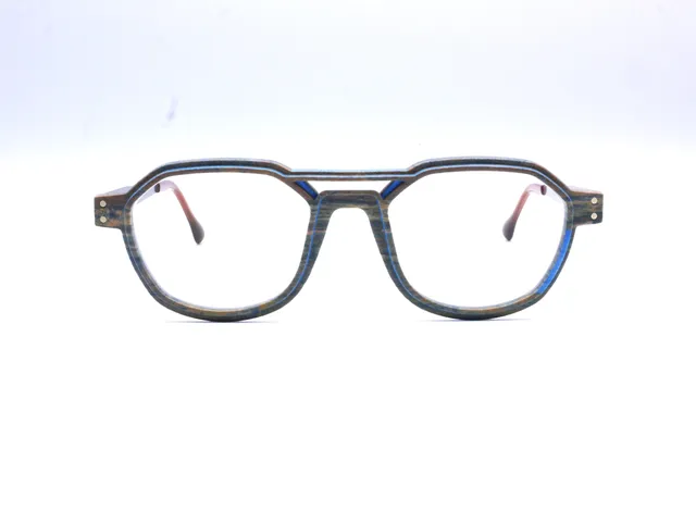 monarc-optic-hydrogen-carrelet-monture-lunettes-marron-bleu-12g image 1