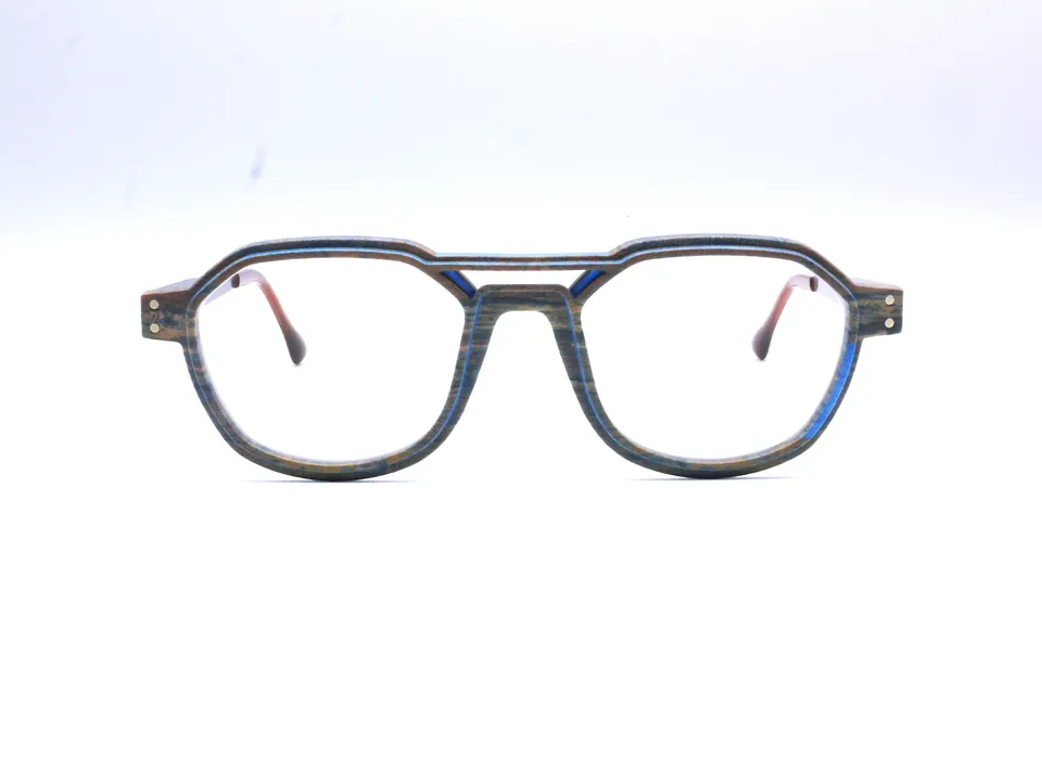 monarc-optic-hydrogen-carrelet-monture-lunettes-marron-bleu-12g image 1