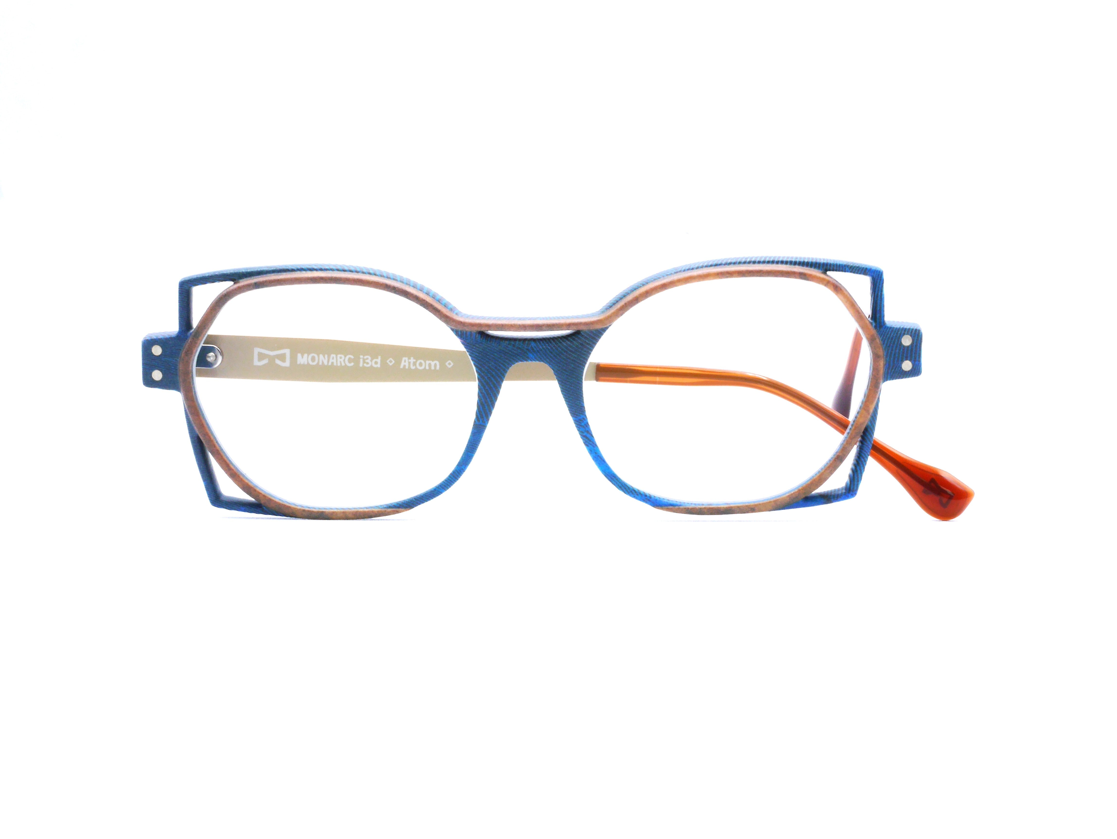 monarc-optic-nitrogen-plumes-monture-lunettes-bleu-marron-12g image 3