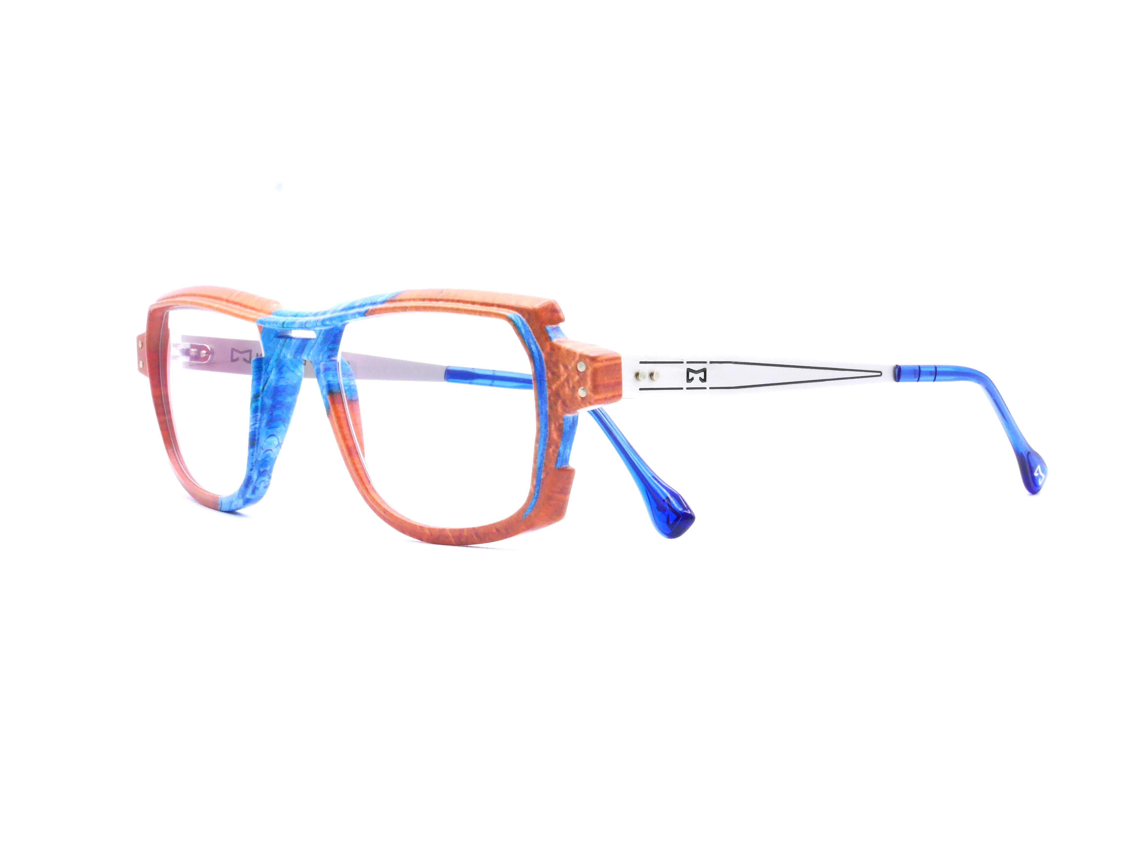 monarc-optic-h-lium-wave-monture-lunettes-marron-bleu-15g image 4