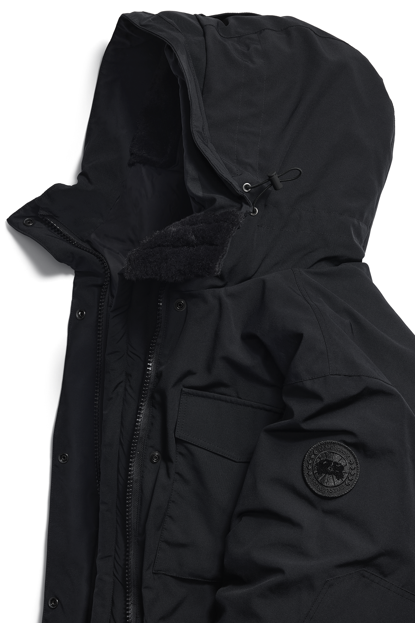 canada-goose-erie-parka-manteau-femme-noir-longue-chaude image 2