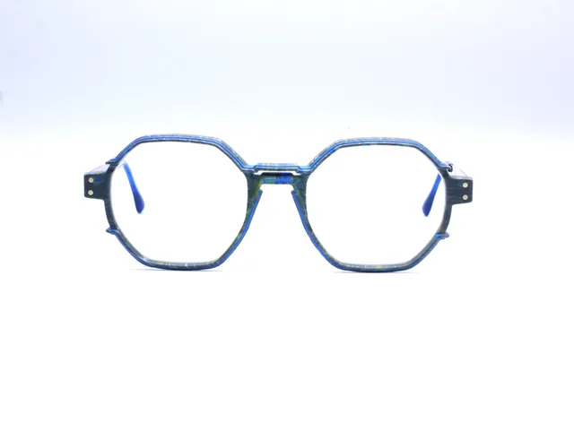 monarc-optic-beryllium-paon-monture-lunettes-gris-bleu-vert-12g image 1