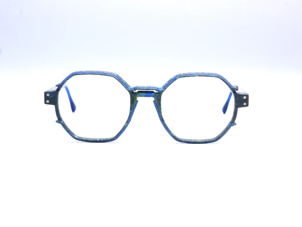 monarc-optic-beryllium-paon-monture-lunettes-gris-bleu-vert-12g image 1