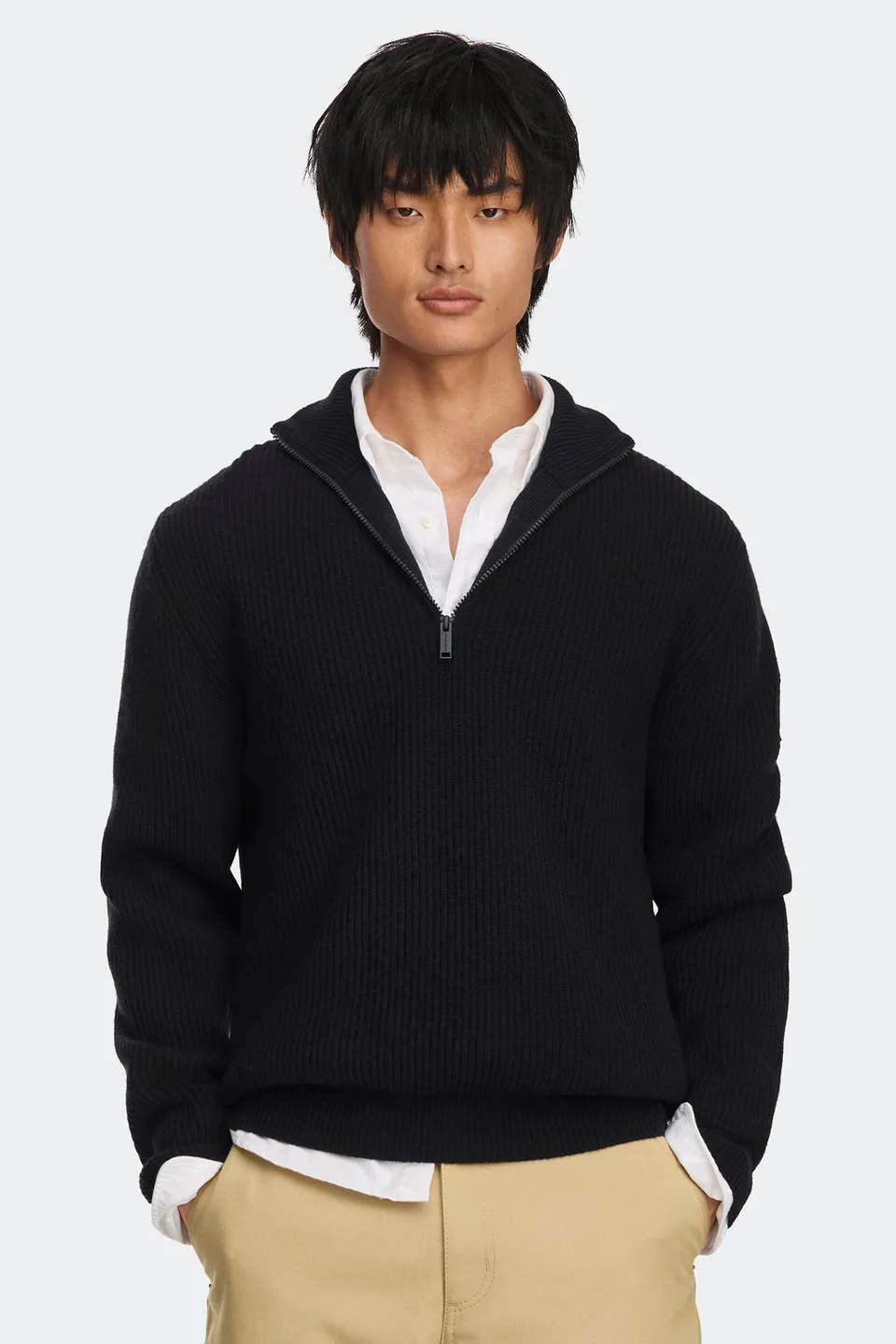 canada-goose-mckinney-7643mt-pull-tricot-zip-noir-homme image 1