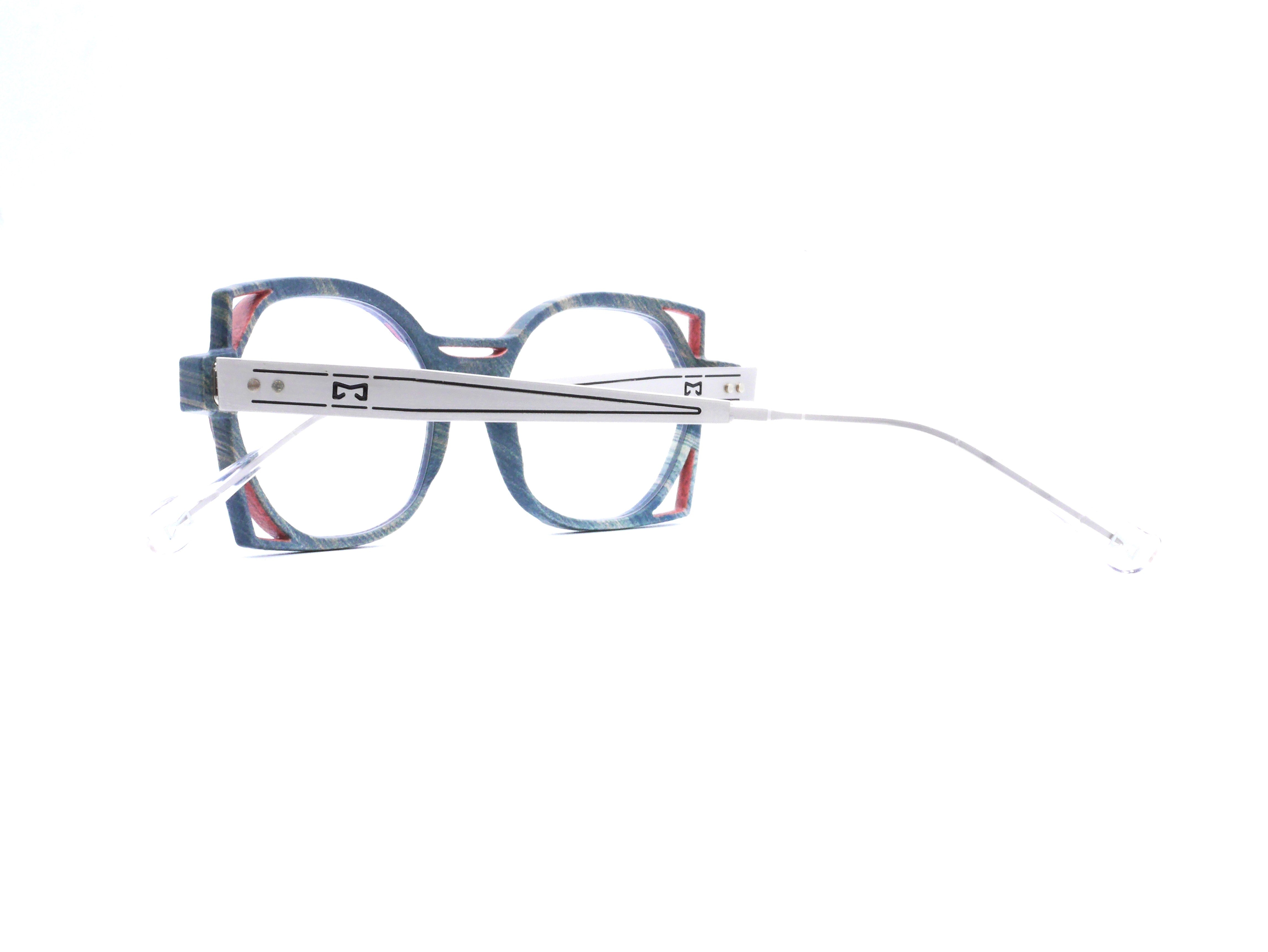 monarc-optic-nitrogen-corne-monture-lunettes-gris-rose-12g image 7