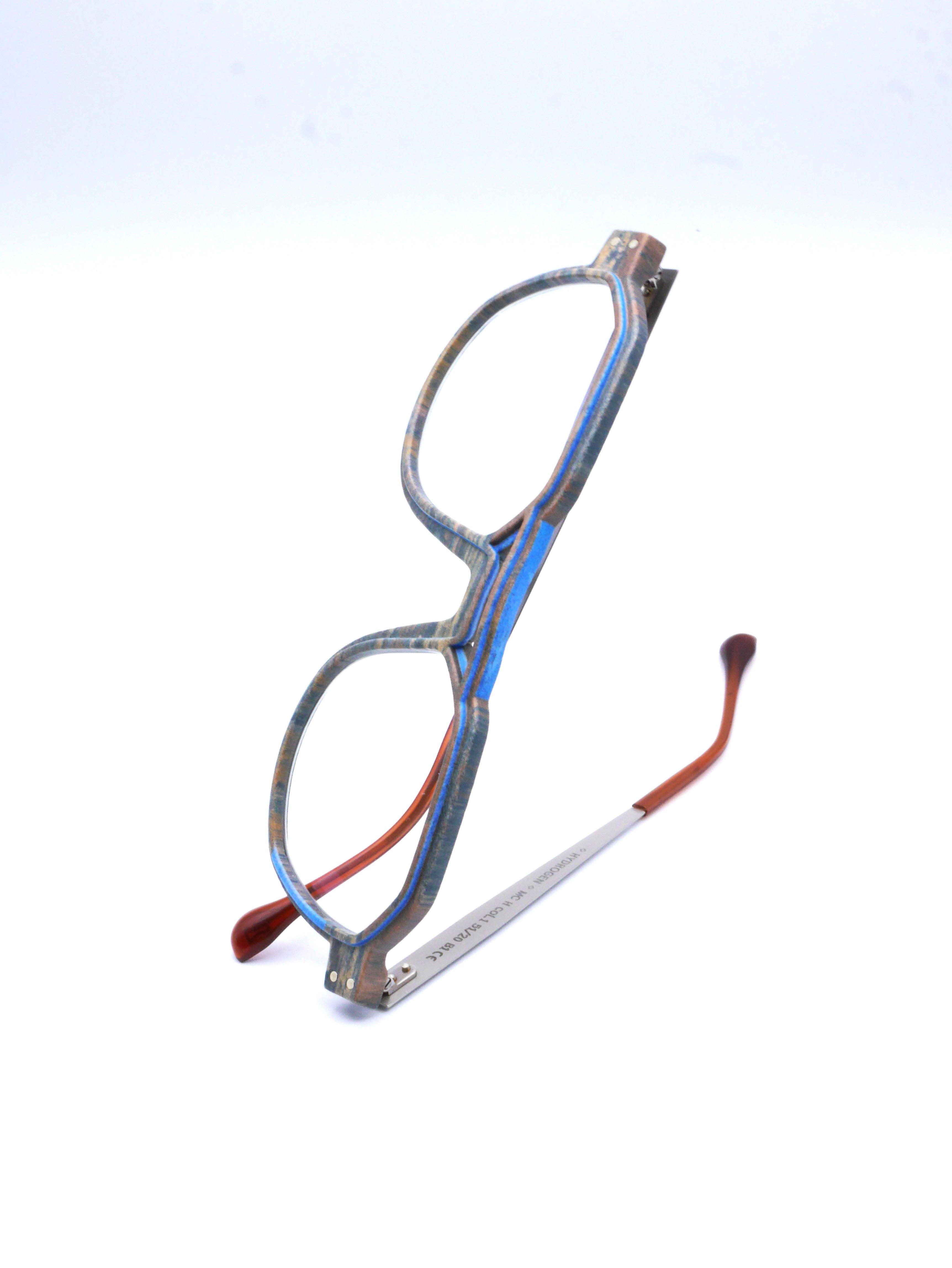 monarc-optic-hydrogen-carrelet-monture-lunettes-marron-bleu-12g image 8
