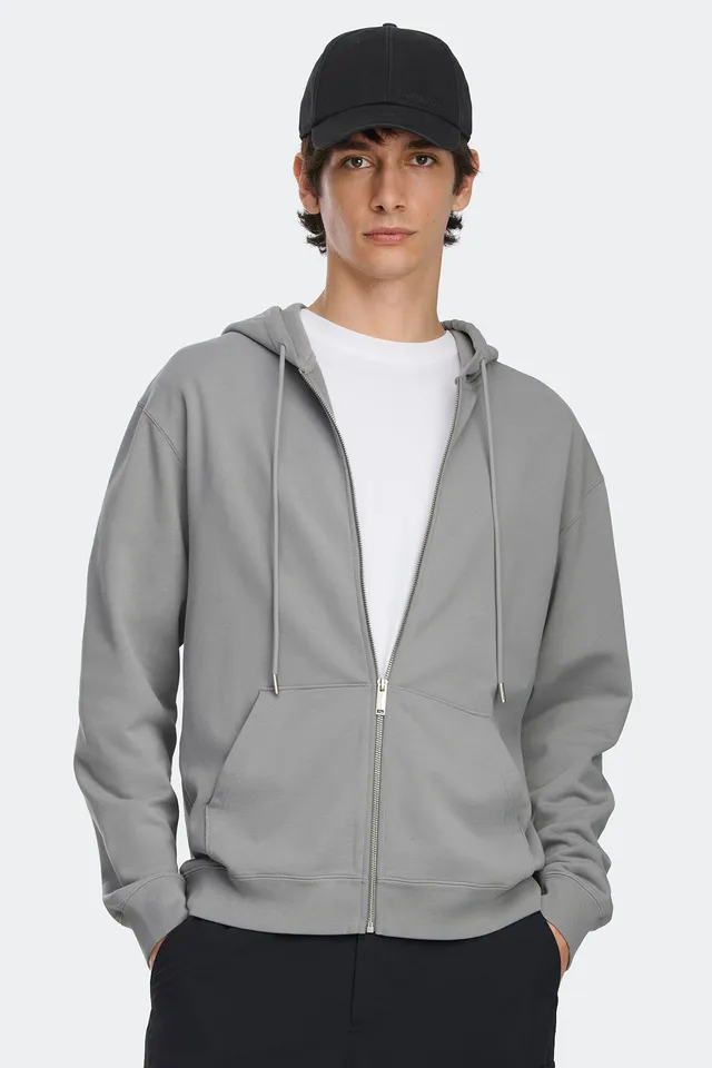 canada-goose-loon-1384mb-sweat-zipp-homme-gris image 1
