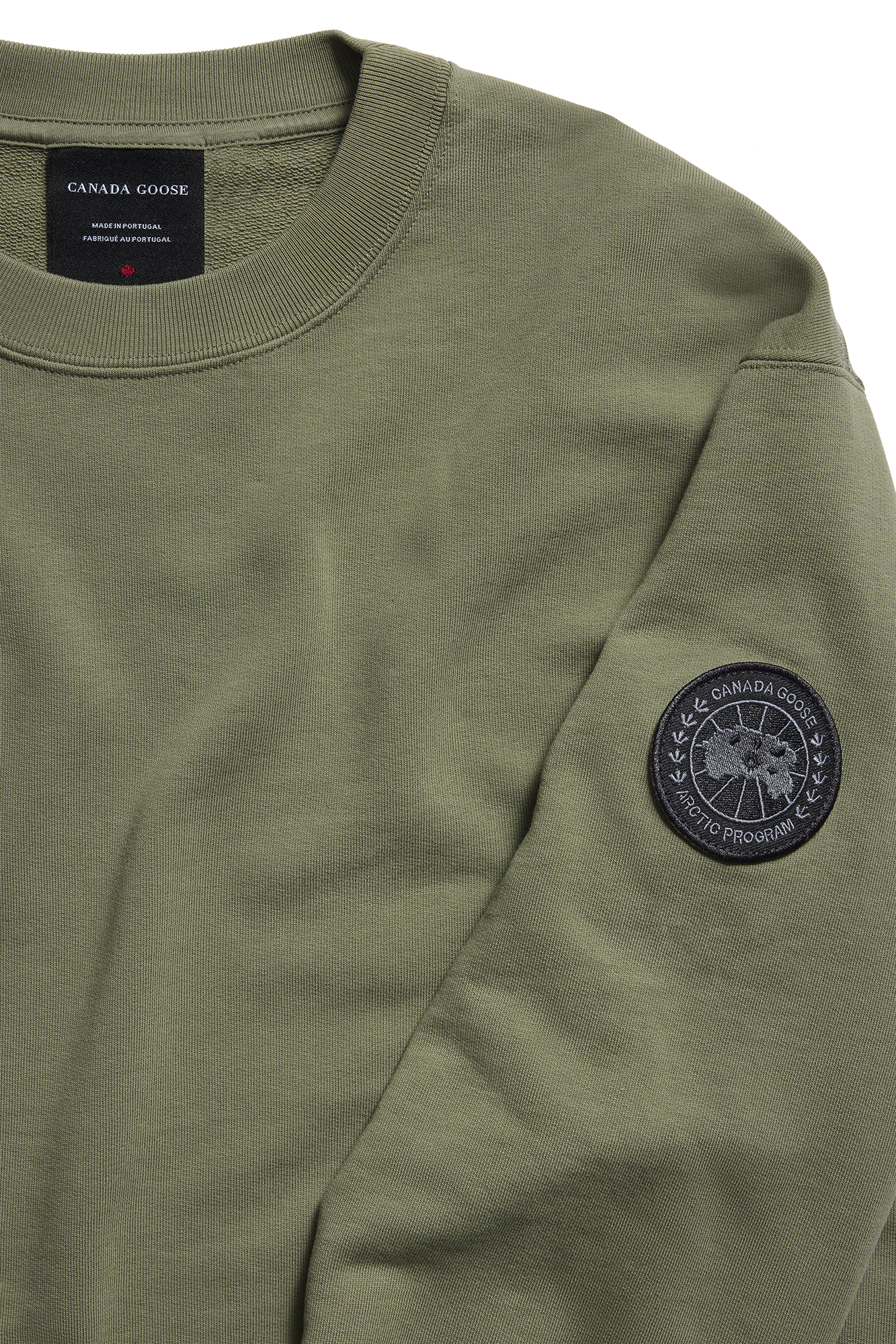 canada-goose-loon-sweatshirt-sweat-homme-vert-vir-o-molleton image 6