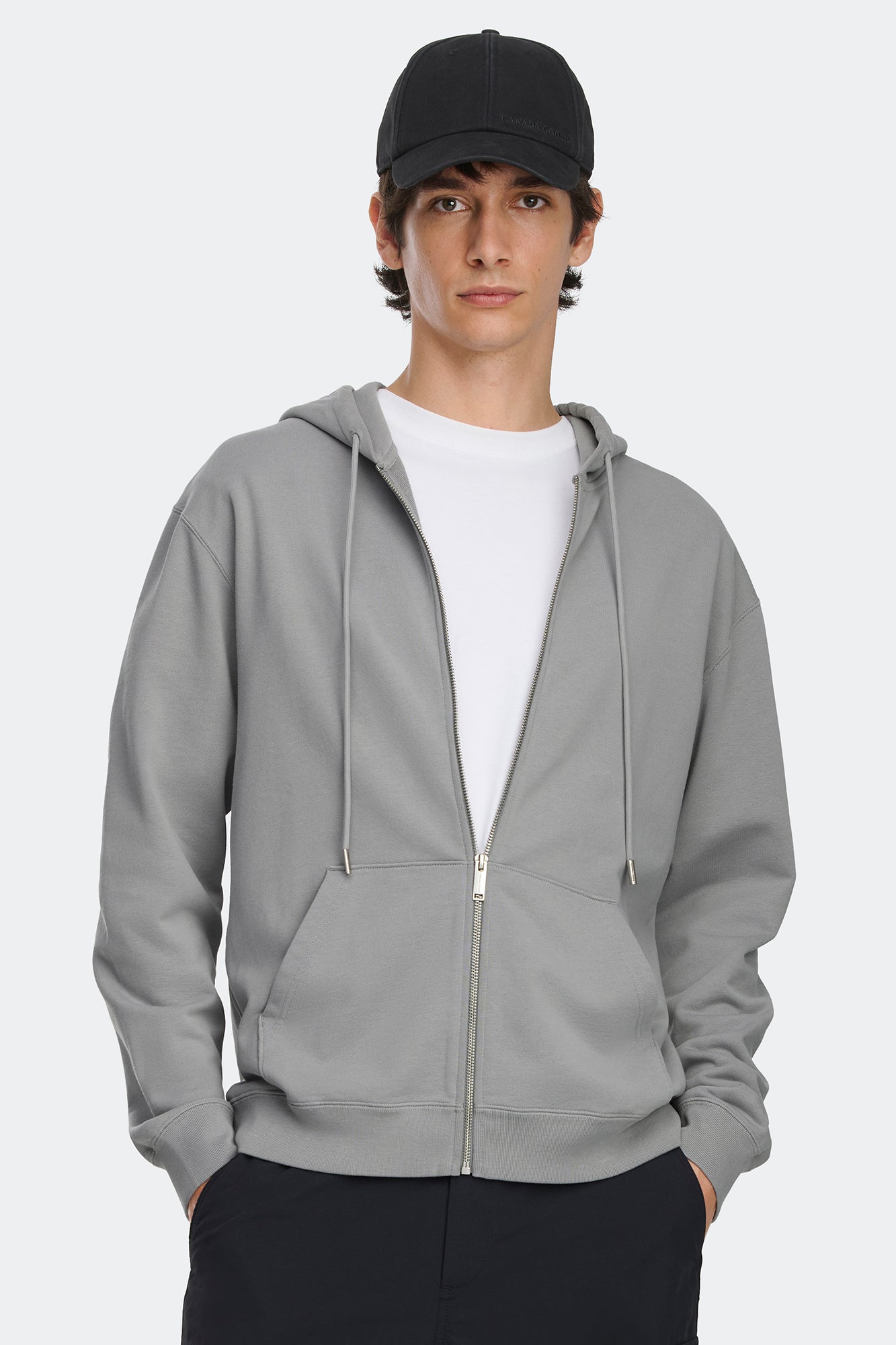 canada-goose-loon-1384mb-sweat-zipp-homme-gris image 1