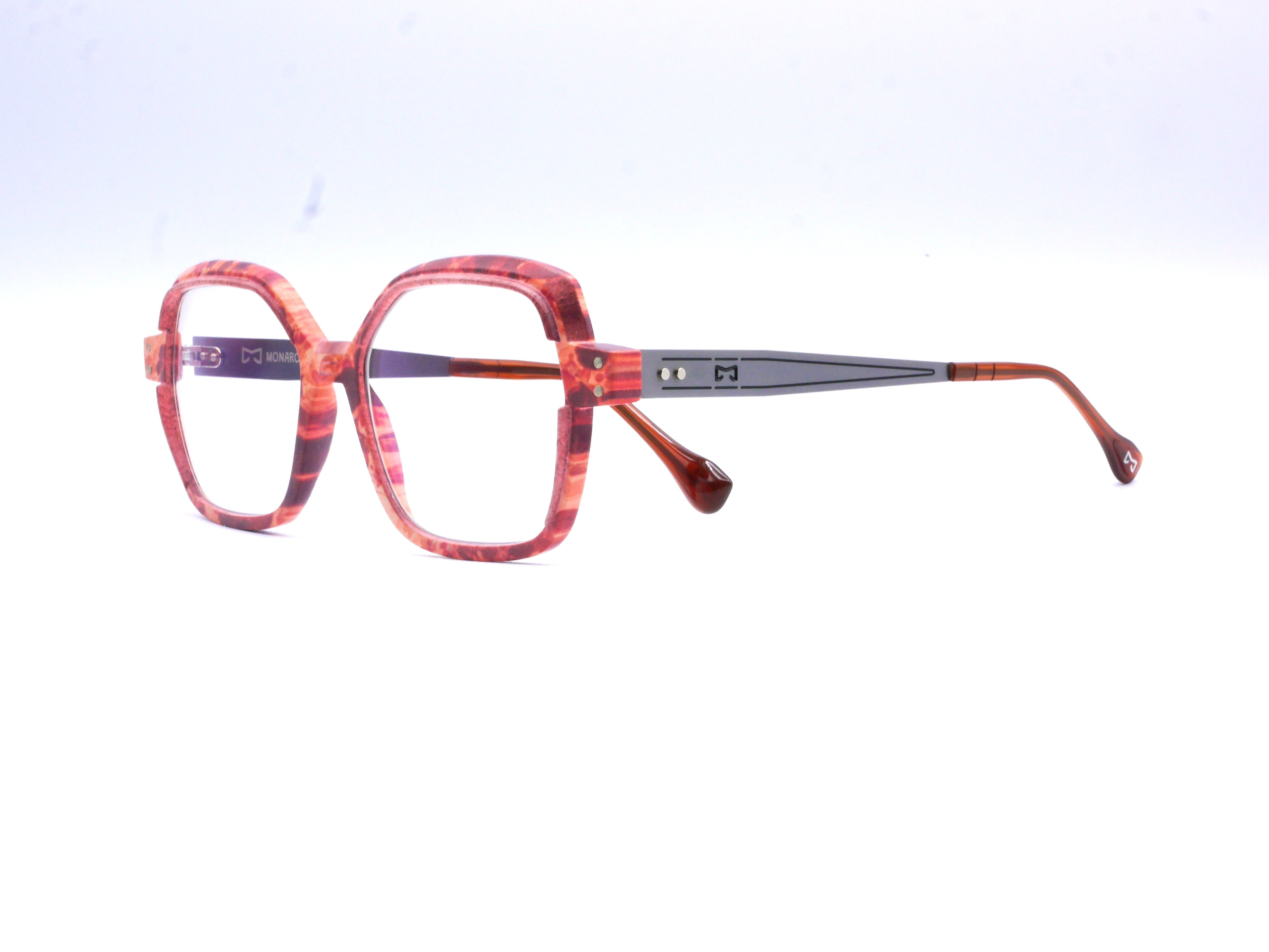 monarc-boron-par-o-monture-lunettes-rose-bordeaux-14g image 5
