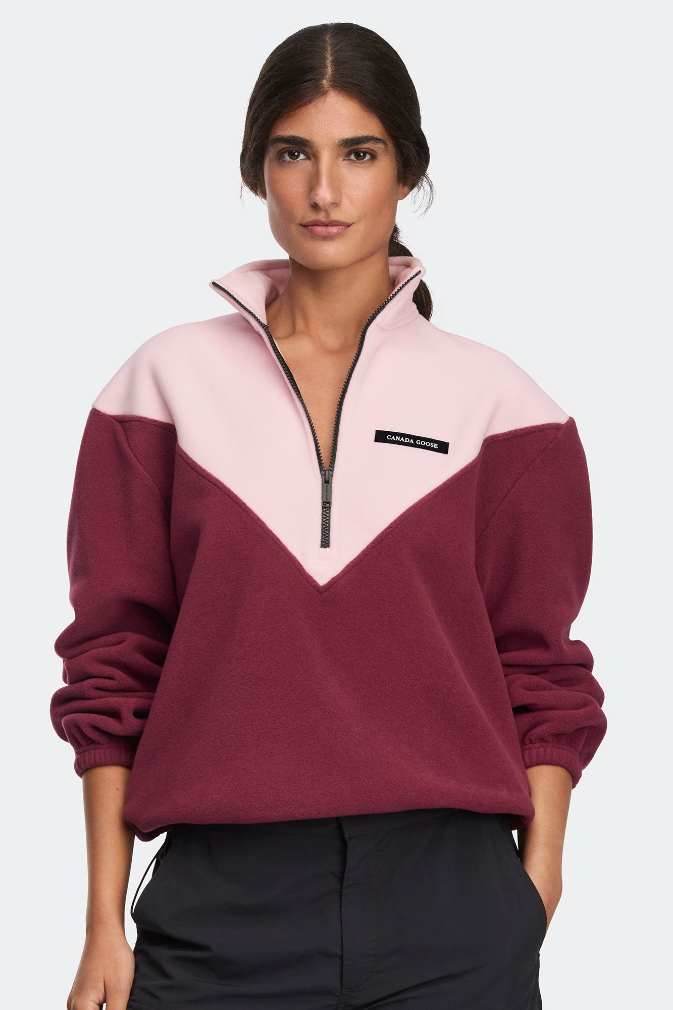 canada-goose-tayen-7239w-polaire-quarter-zip-beige-femme image 7