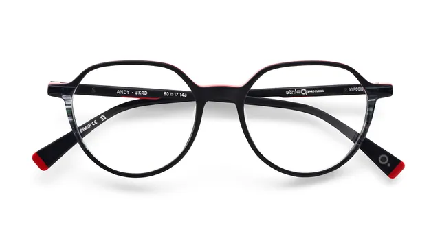 etnia-barcelona-andy-lunettes-de-vue-bk-rd-cr-ateur-calibre-50 image 1