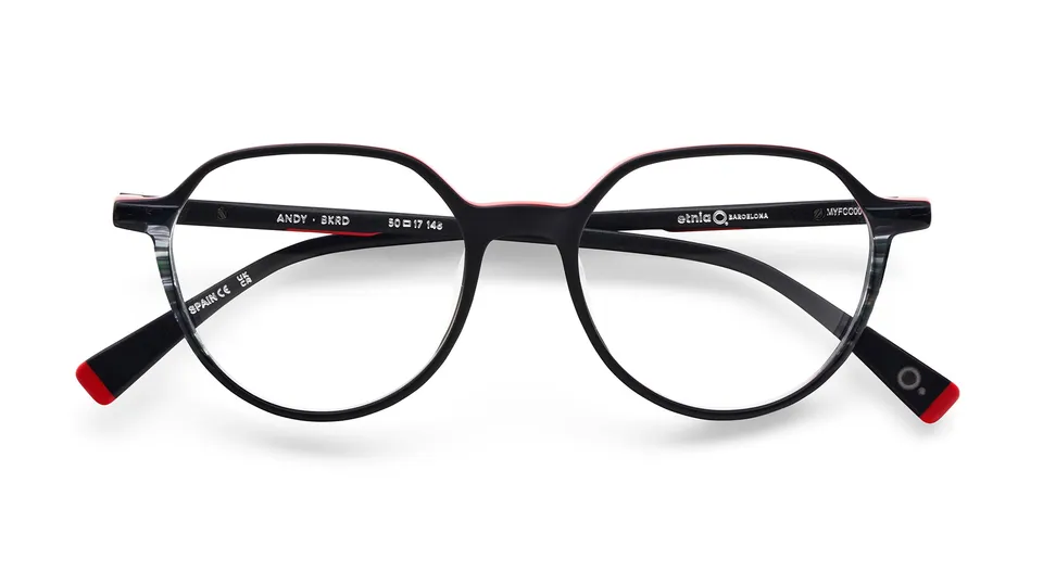 etnia-barcelona-andy-lunettes-de-vue-bk-rd-cr-ateur-calibre-50 image 1