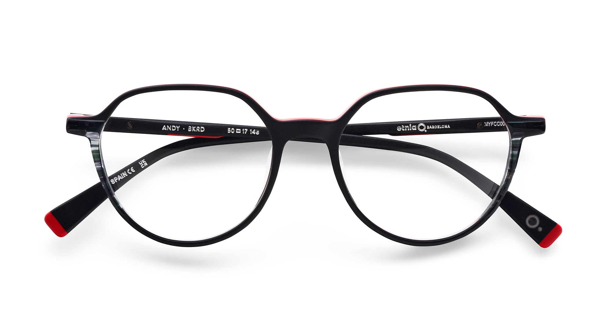 etnia-barcelona-andy-lunettes-de-vue-bk-rd-cr-ateur-calibre-50 image 1