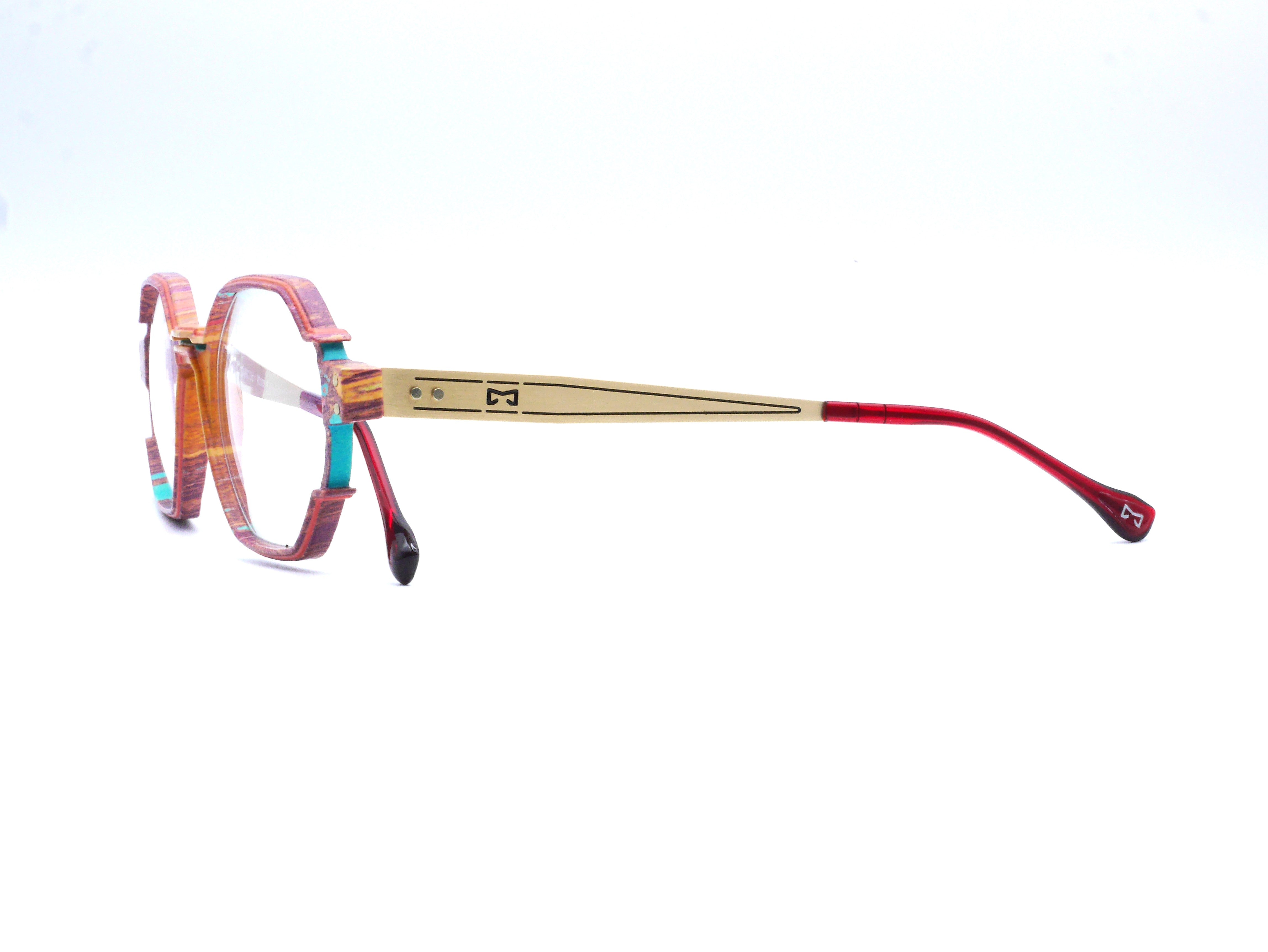 monarc-optic-beryllium-sunrise-monture-lunettes-bordeaux-12g image 3