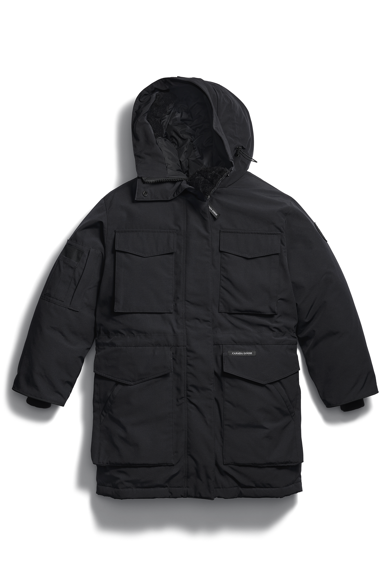 canada-goose-erie-parka-manteau-femme-noir-longue-chaude image 1