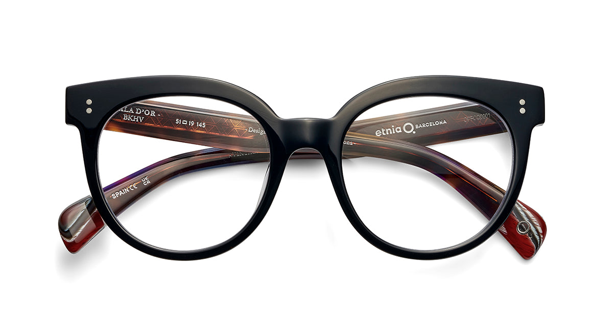 etnia-barcelona-cala-dor-lunettes-de-vue-noir-bk-hv-calibre-51 image 1