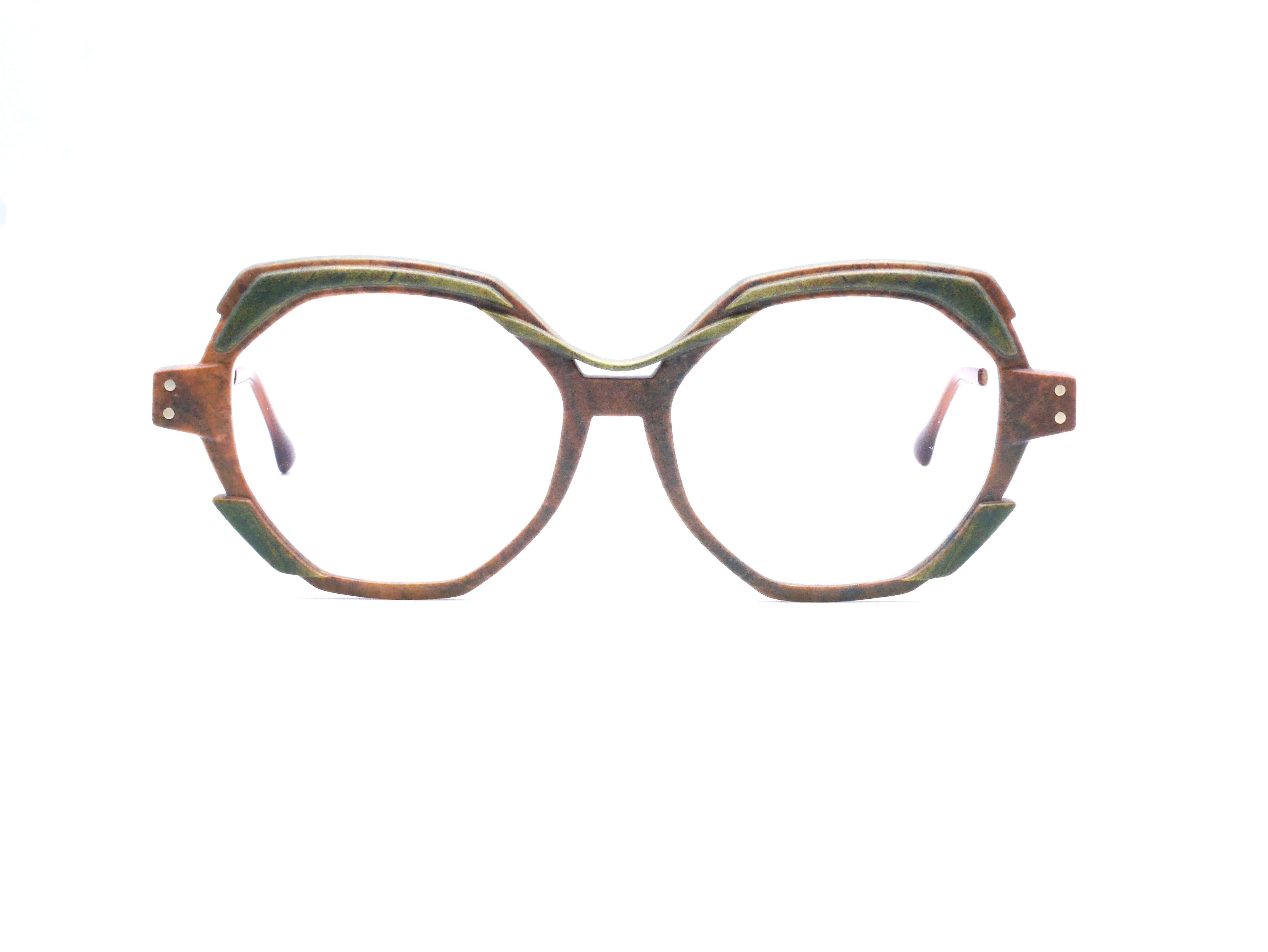 monarc-fluorine-macadamia-monture-lunettes-marron-kaki-15g image 1
