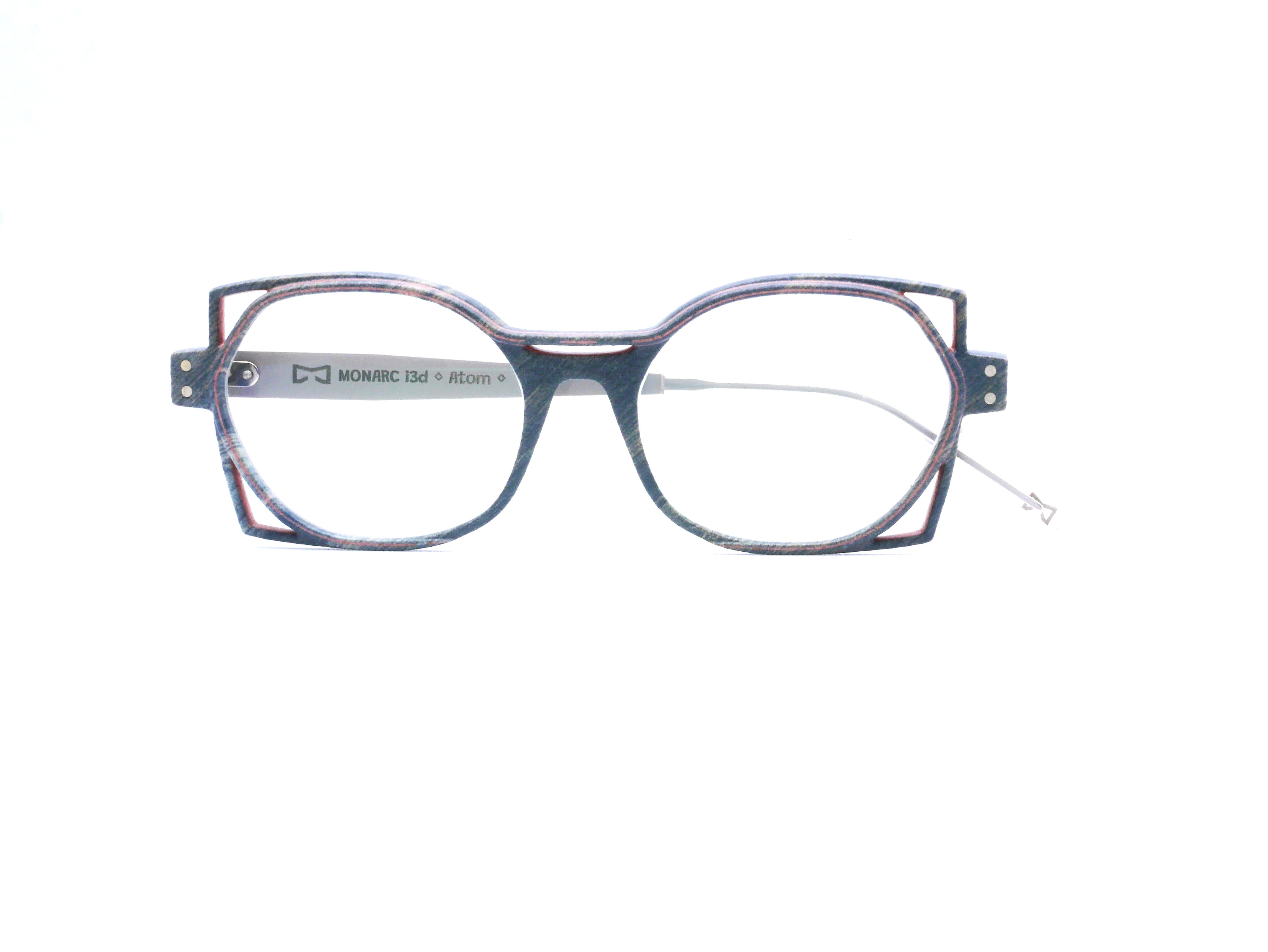 monarc-optic-nitrogen-corne-monture-lunettes-gris-rose-12g image 3