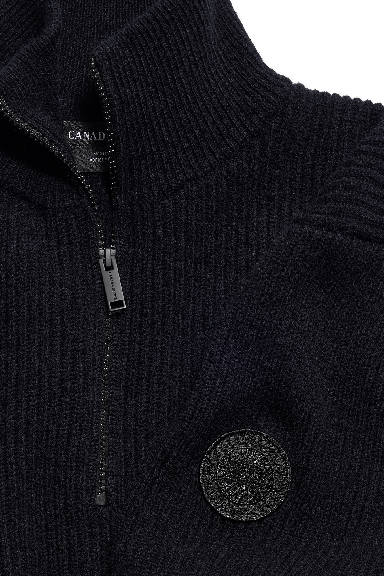 canada-goose-mckinney-7643mt-pull-tricot-zip-noir-homme image 6