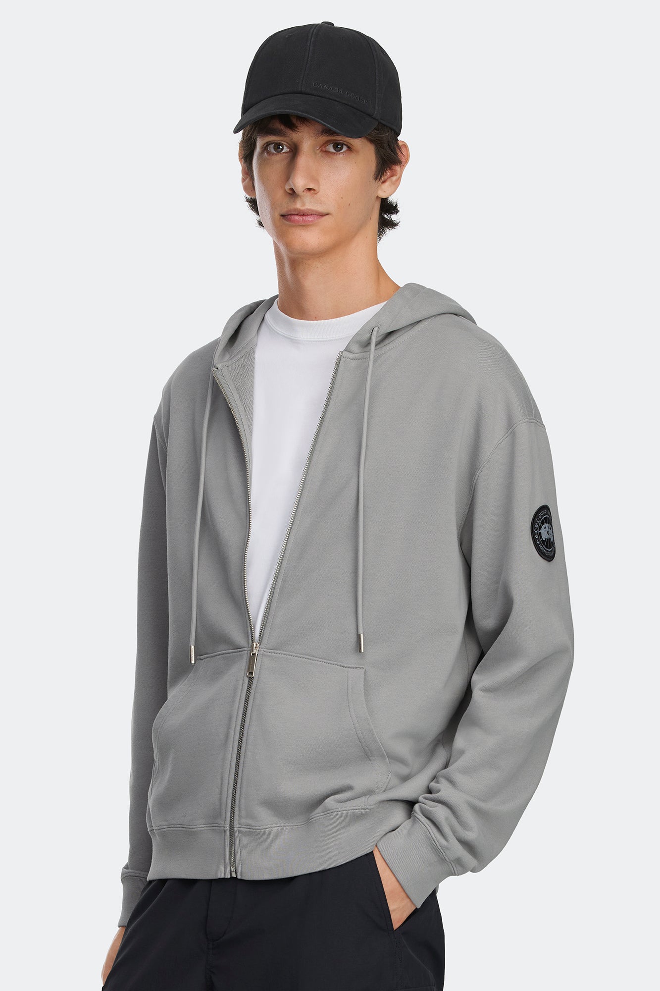 canada-goose-loon-1384mb-sweat-zipp-homme-gris image 3