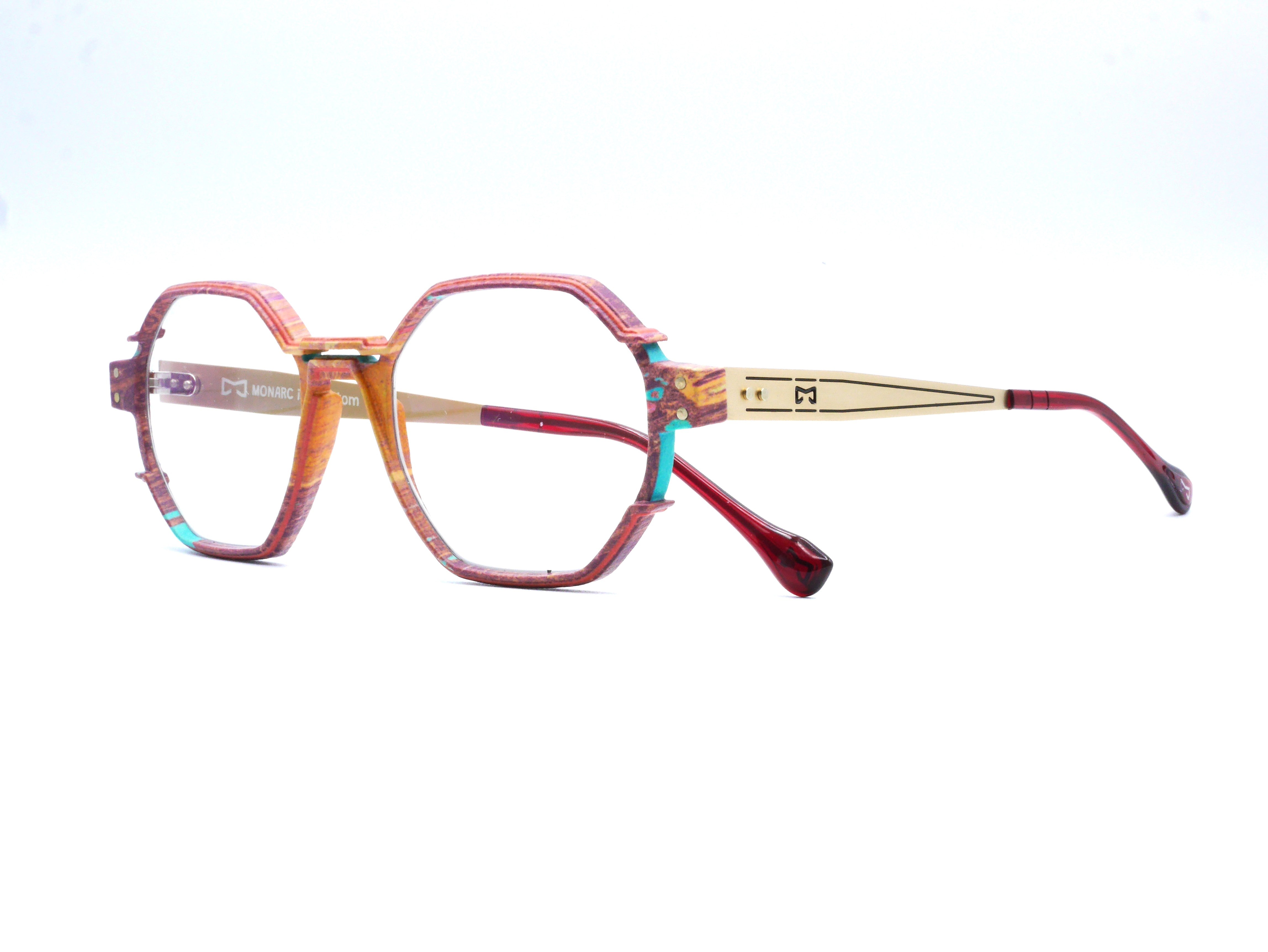 monarc-optic-beryllium-sunrise-monture-lunettes-bordeaux-12g image 2