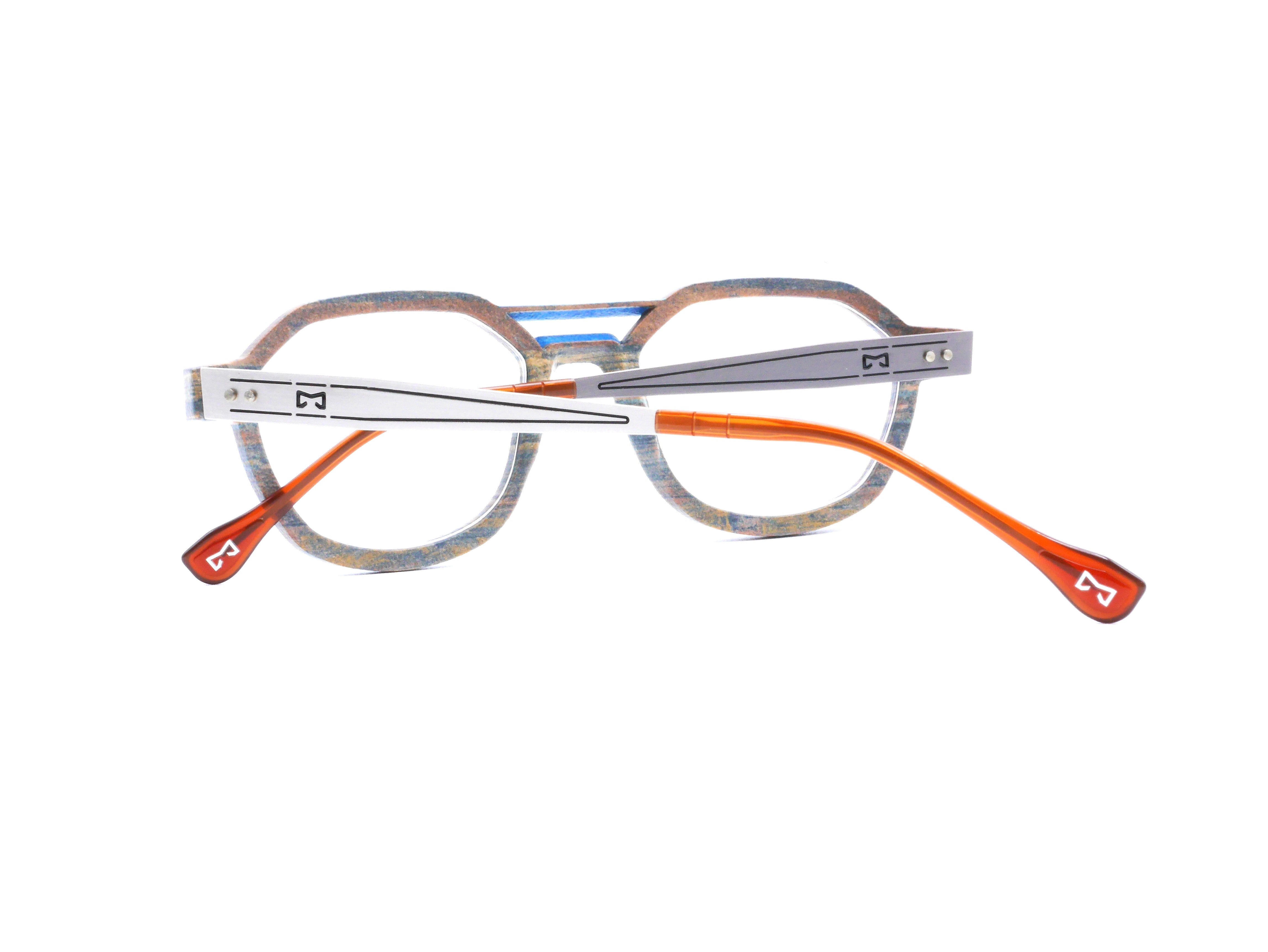 monarc-optic-hydrogen-carrelet-monture-lunettes-marron-bleu-12g image 7